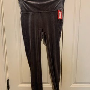 Spanx grey velvet leggings - Size M - NWT - never worn!